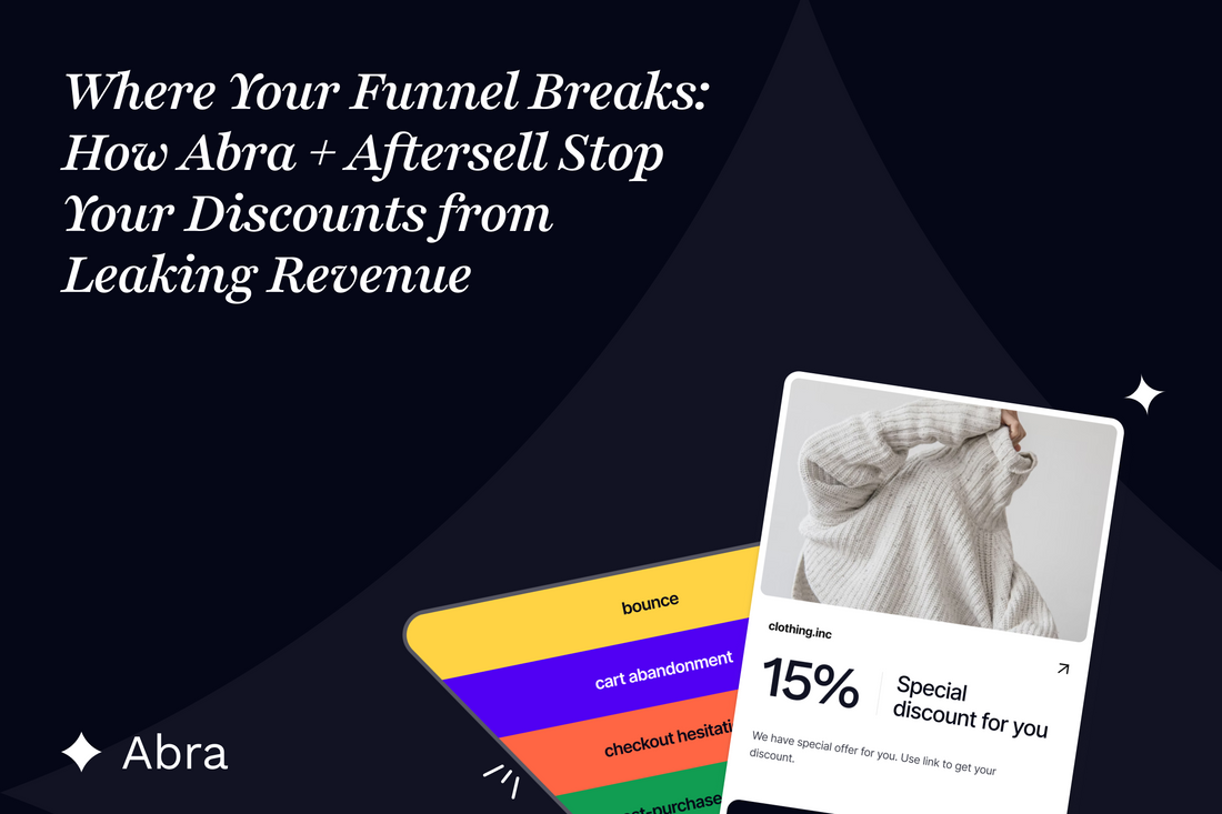 Where Your Funnel Breaks: How Abra + Aftersell Stop Your Discounts from Leaking Revenue