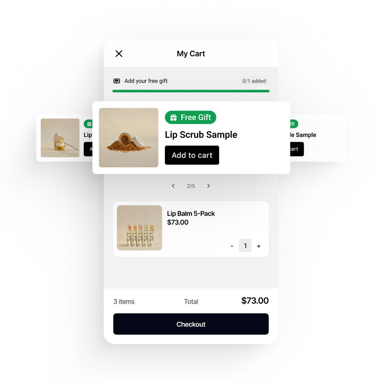 Selectable Gift with Purchase